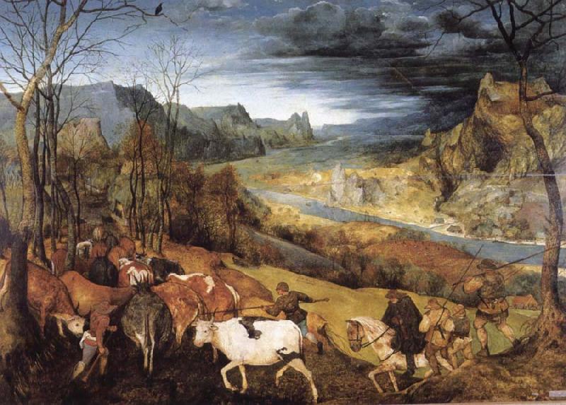 BRUEGEL, Pieter the Elder Return of the Herd china oil painting image
